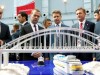 Медведеву показали макет моста в Крым с теплоходом (фото)
