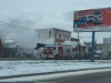 В Симферополе на дороге загорелся кран (фото)