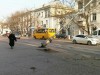 Неожиданно упавшие столбы остановили движение в Севастополе (фото)