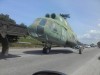 В Севастополе по дороге провезли вертолет (фото)