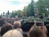 Утром через Симферополь запустили колонну парадной военной техники (видео)