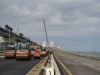 Крымский мост начали асфальтировать