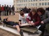 В Симферополе спасали от пожара Украинскую гимназию