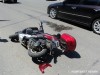 В Симферополе мотоциклист чуть не убился из-за ямы на дороге