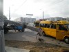 В Крыму подъемный кран упал на маршрутку