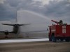 В Симферополе пожарные облили водой лайнер из-за сломанного шасси
