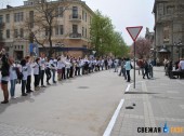 Участники акции пытались обратить внимание крымчан на проблему сохранения культурного наследия полуострова.
