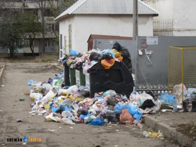 В Симферополе Чистый город жалуется на разбрасывание его же мусора