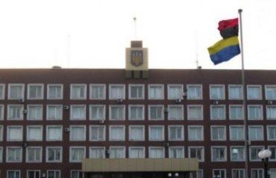 В Енакиево вывесили флаг УПА