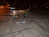 В Крыму скрывшийся грузовик завалил столб с проводами в городе (фото)