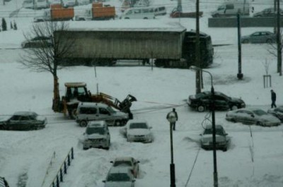 В Украине рекордный снегопад