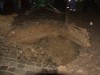 В Крыму под землю ушел участок дороги в Севастополе (фото)