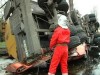 В Крыму упавший бензовоз превратил легковушку с людьми в металлический блин (видео)