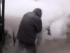 В Крыму судебных исполнителей облили из огнетушителя (видео)