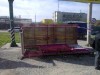 В Симферополе ветер повалил остановку (фото)