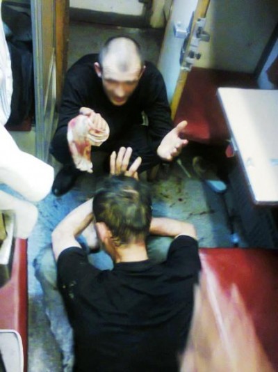 В симферопольском поезде произошла поножовщина