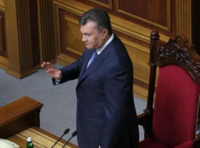 Янукович не открыл рта в Раде