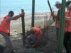 Под Судаком срезали забор на пляже (фото)
