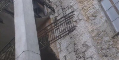 В Крыму расследуют падение балкона на санатории