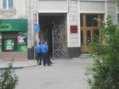 Милиция охраняет центр Симферополя для спикера