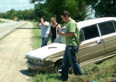 ВАЗ в Крыму попал в эффектное ДТП
