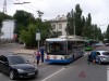 В Севастополе разбили новенький российский троллейбус (фото)