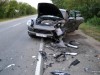Россияне на дорогом Porsche, уезжая из Крыма, напоследок устроили ДТП (фото)