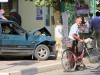 В Судаке угонщик разбил машину через пару метров после того, как поехал (видео)