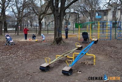 Парк Шевченко в Симферополе пока в порядок не привели