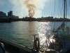 В порту Ялты горит теплоход (фото+видео)
