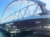 Арка Крымского моста доставлена на фарватер для установки