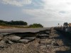 Ливень уничтожил дорогу в Крыму (фото)