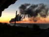 Движение по Крымскому мосту остановлено - власти говорят о горящей цистерне (фото)