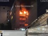Ночью в Симферополе горела многоэтажка (фото)