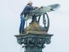 В Севастополе почистили памятник затопленным кораблям (фото)