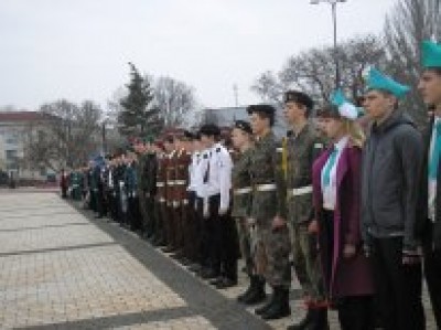 юноармейцы  готовы к смотру          