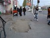 На автовокзале забыли положить плитку