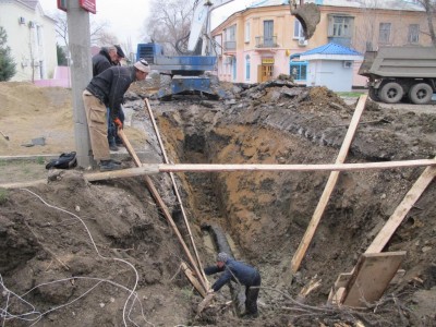 Недавно из-за строительства канализации несколько дней была перекрыта улица Федько