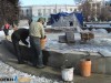 Несмотря на похолодание, в Симферополе продолжается реконструкция сквера им. Тренева