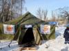 В Керчи установили еще одну палатку для бездомных