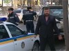 В Киеве пьяный священник из джипа пытался разбить авто ГАИ