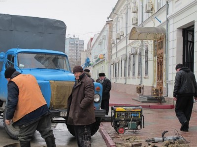 Во время морозов в Феодосии часто случались порывы водоводов