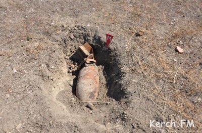 В Крыму взорвали бомбу 100 кило 