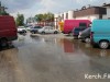 В Керчи лужа из нечистот прорвалась в центр города