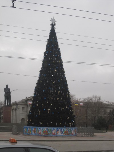 В Симферополе собрали главную елку