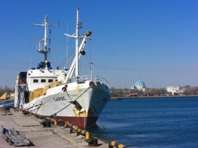 В Крыму наконец-то пришвартовался турецкий теплоход