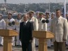Янукович на параде в Крыму обещал новый флот, а Путин - просто поздравил Севастополь (видео)